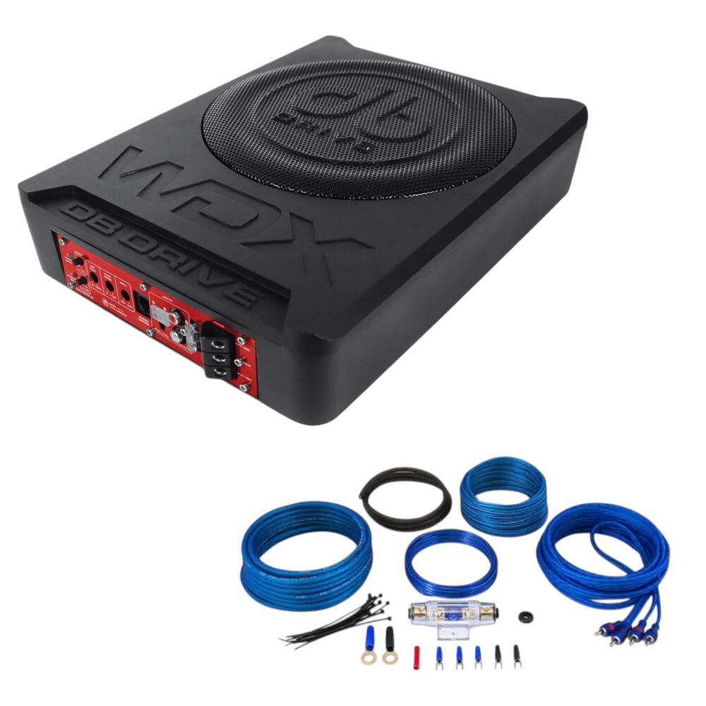 Subwoofer Plano Amplificado Db Drive Wdx-as10 900w+kit Cable image number 0.0