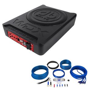Subwoofer Plano Amplificado Db Drive Wdx-as10 900w+kit Cable