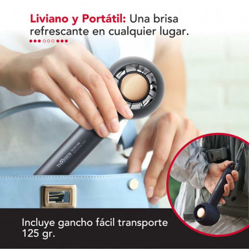 Ventilador Portatil Inalambrico Usb Negro Thor Usb Personal Fan Black image number 4.0