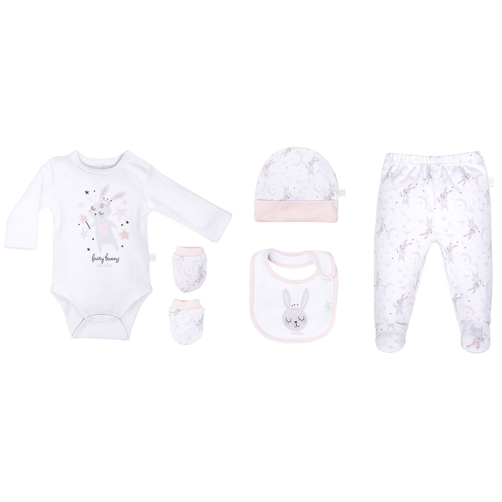 Baby Gift Bambino Set 5 Piezas Blanco Ovejas Niña image number 1.0
