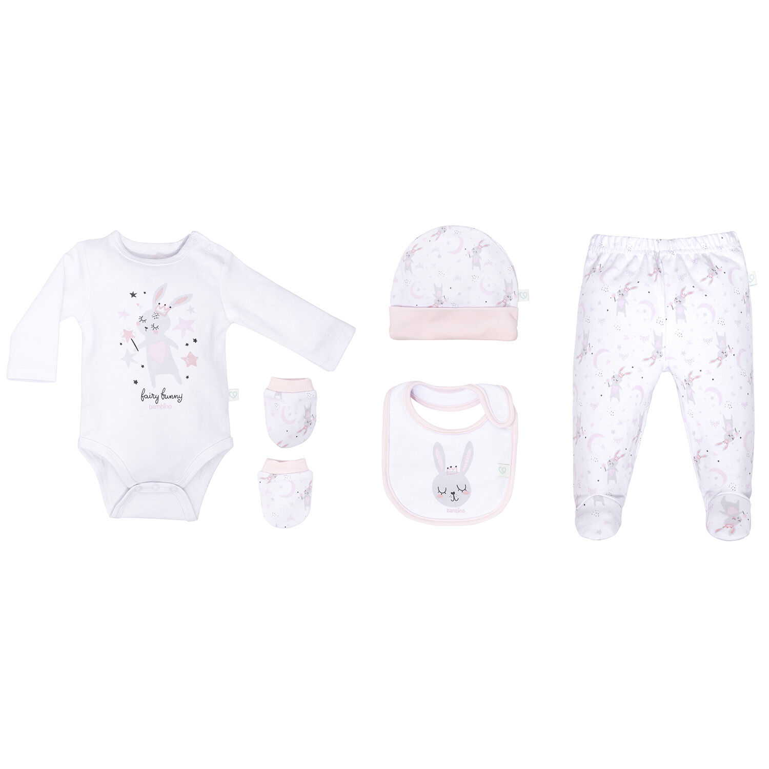 Baby Gift Bambino Set 5 Piezas Blanco Ovejas Ni&ntilde;a image number 1.0