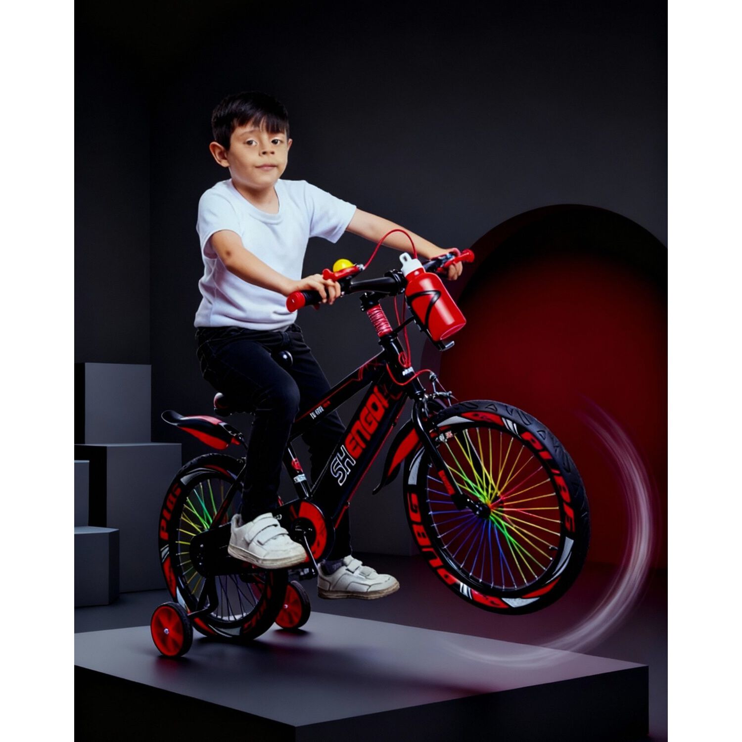 Bicicleta Infantil Veloflash Aros Ni&ntilde;o Ni&ntilde;a Con Botella image number 2.0