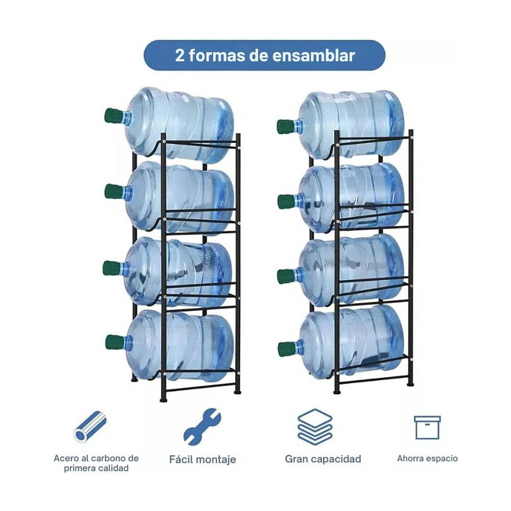Estante Organizador 4 Botellones De Agua 20l image number 4.0