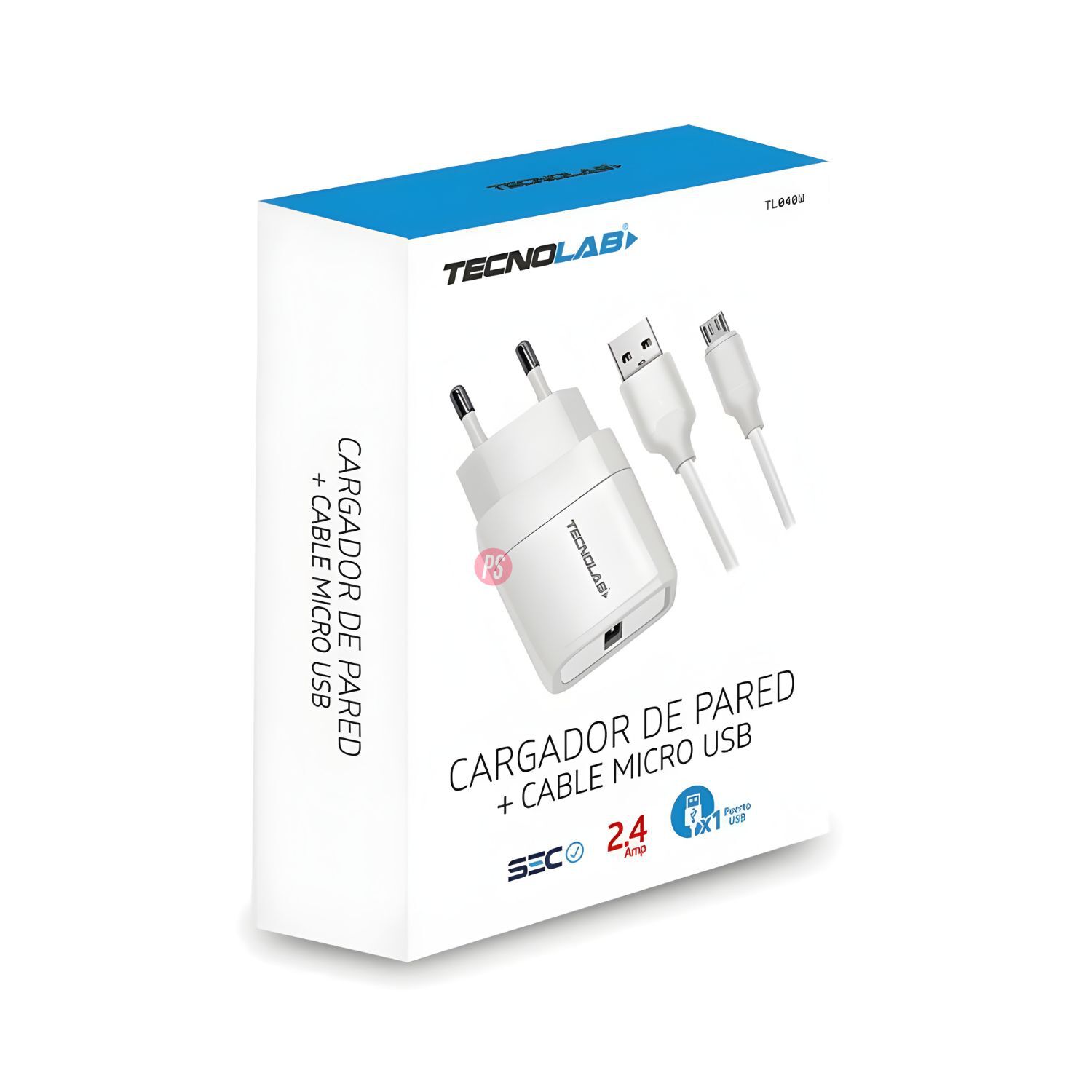 Cargador Usb 12w Con Cable Micro Usb Certificado - Ps image number 2.0