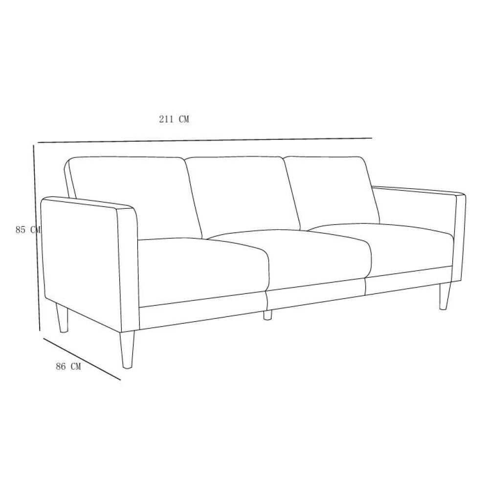 Sof&aacute; Casa Ideal Monaco / 3 Cuerpos image number 1.0