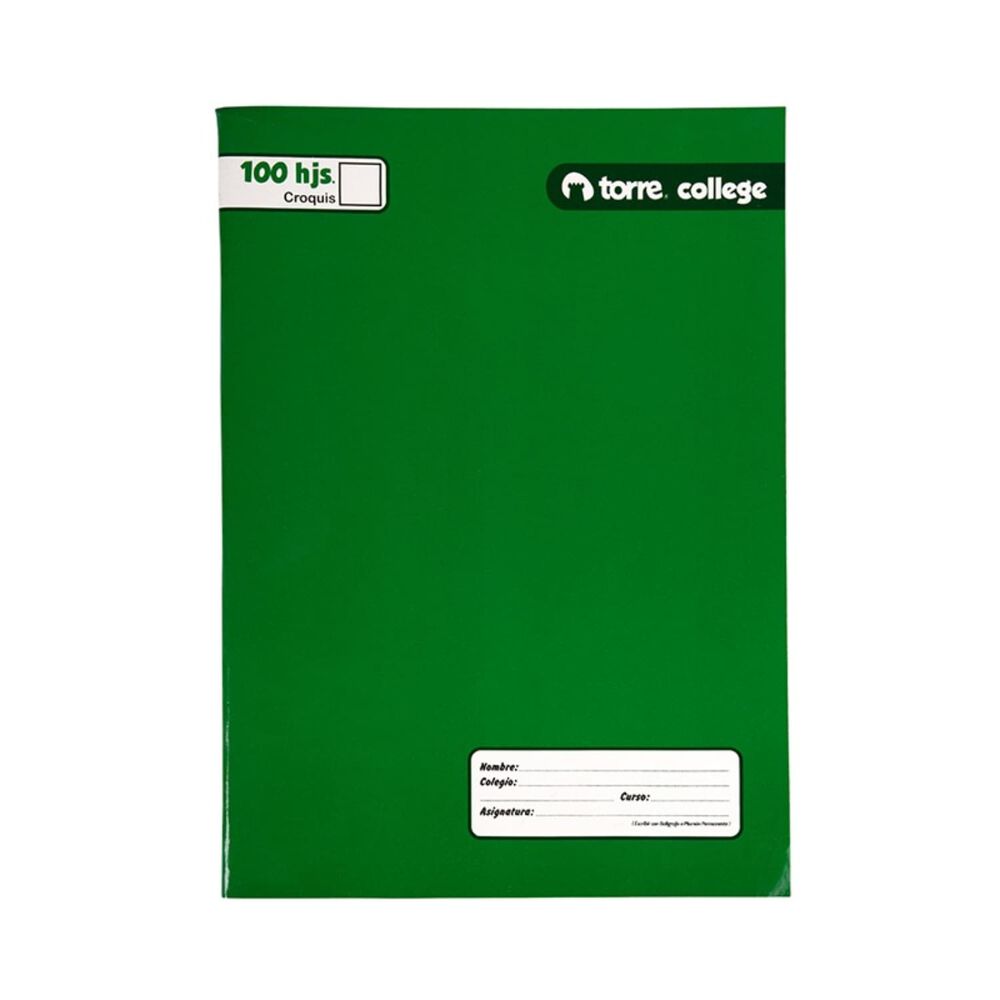 Pack X 4 Cuadernos College Croquis 100 Hojas Torre image number 2.0