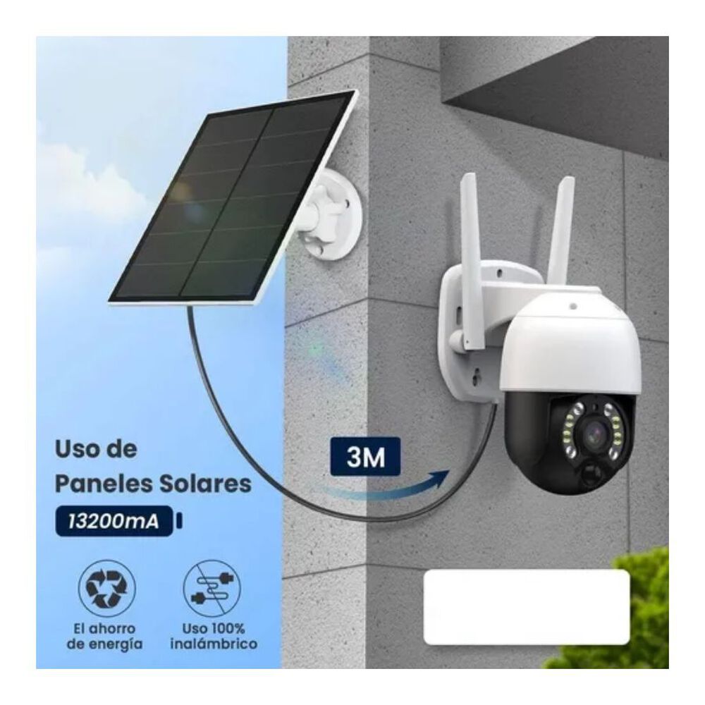 Cámara De Seguridad Exterior Wifi Solar image number 4.0