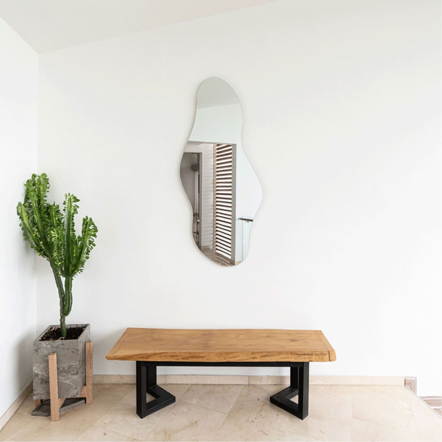 Espejo Con Forma Irregular 150x65x1,9 Cm Fm-021 image number 2.0
