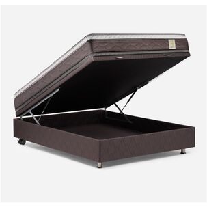 Cama Ba&uacute;l Rosen New Style 4 / 2 Plazas / Base Normal + Set De Maderas