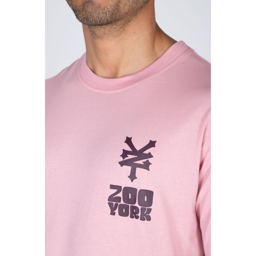 Polera Lisa Manga Corta Cuello Redondo Hombre Zoo York image number 5.0