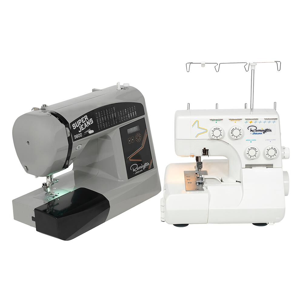 Combo Remington M&aacute;quina De Coser SJ9800 + Overlock SL3340D image number 0.0
