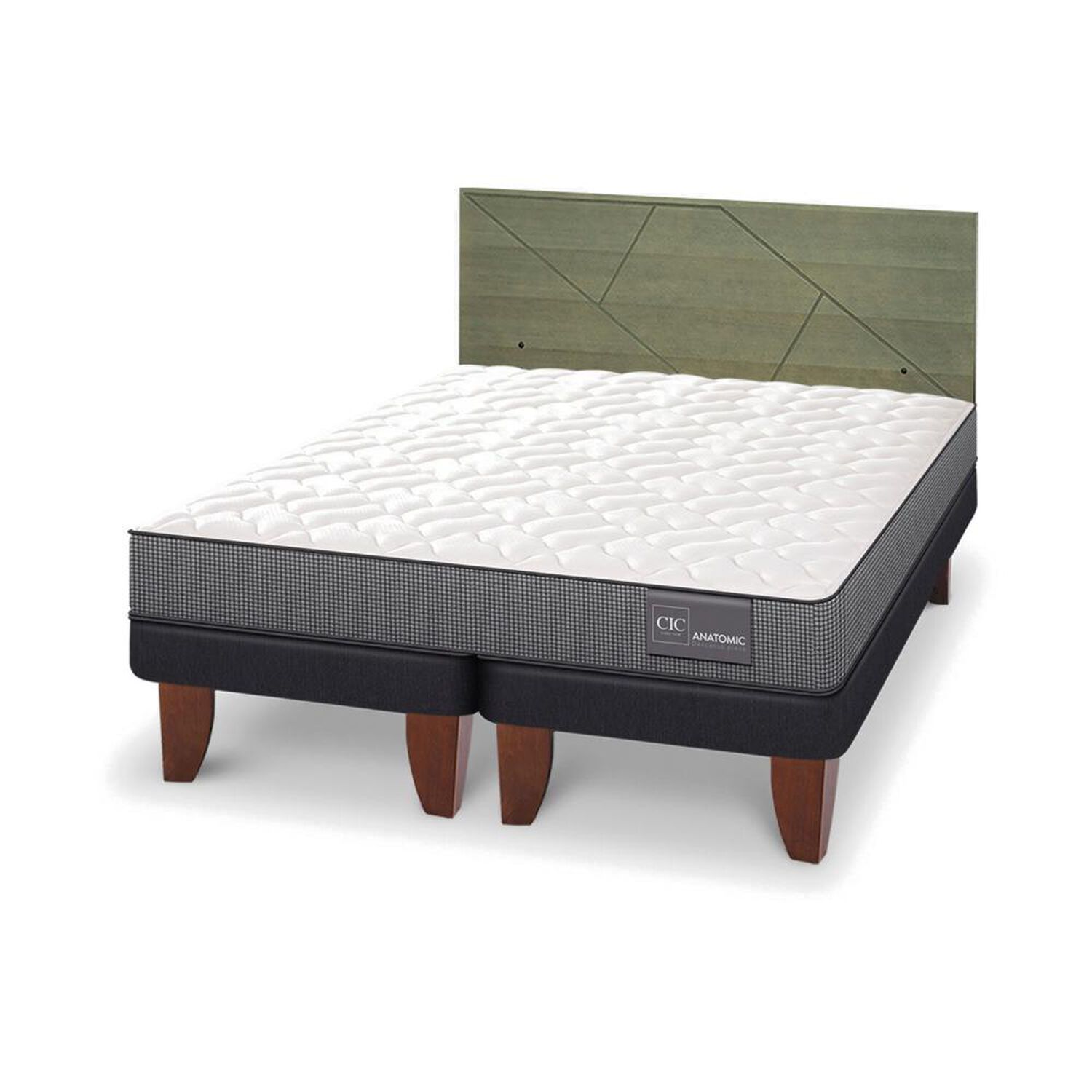 Cama Europea Cic Anatomic / King / Base Dividida + Respaldo image number 3.0