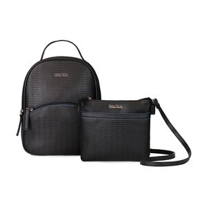 Pack Leeway Nautica Mochila + Cartera Cruzada Negra