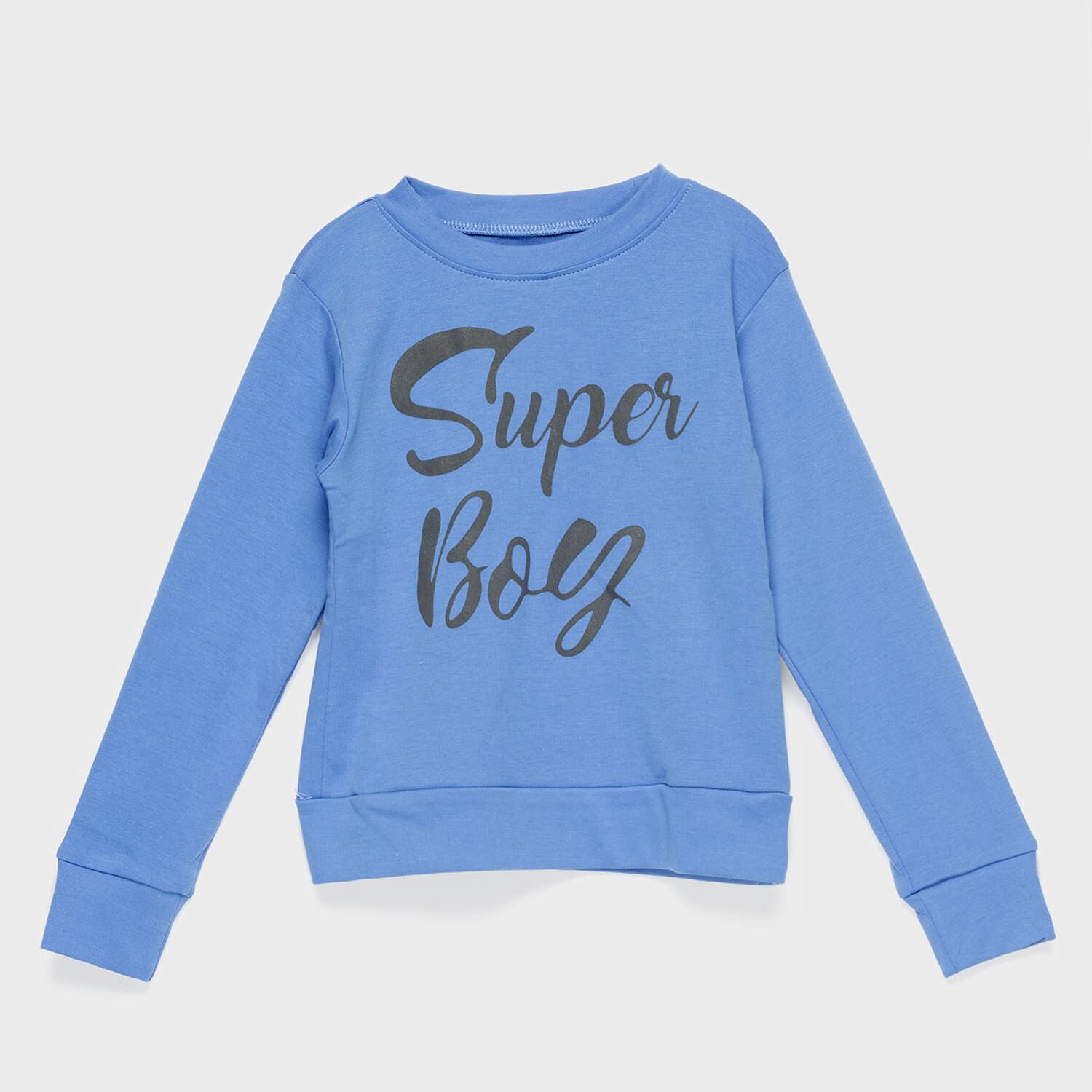 Polera Azul Super Boy Algod&oacute;n Peruano image number 0.0