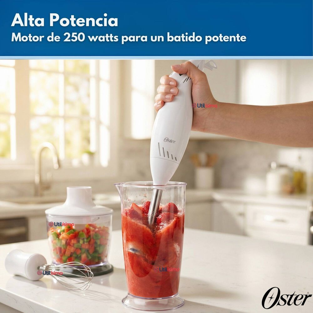 Batidora De Inmersi&oacute;n Oster Con Accesorios 2616 Versi&oacute;n 2026 image number 4.0