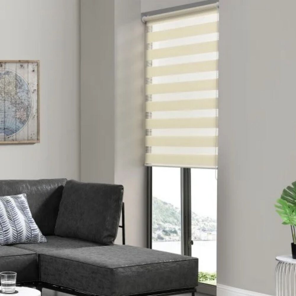 Cortina Roller Persiana Dúo Beige 150x220 Cm image number 3.0