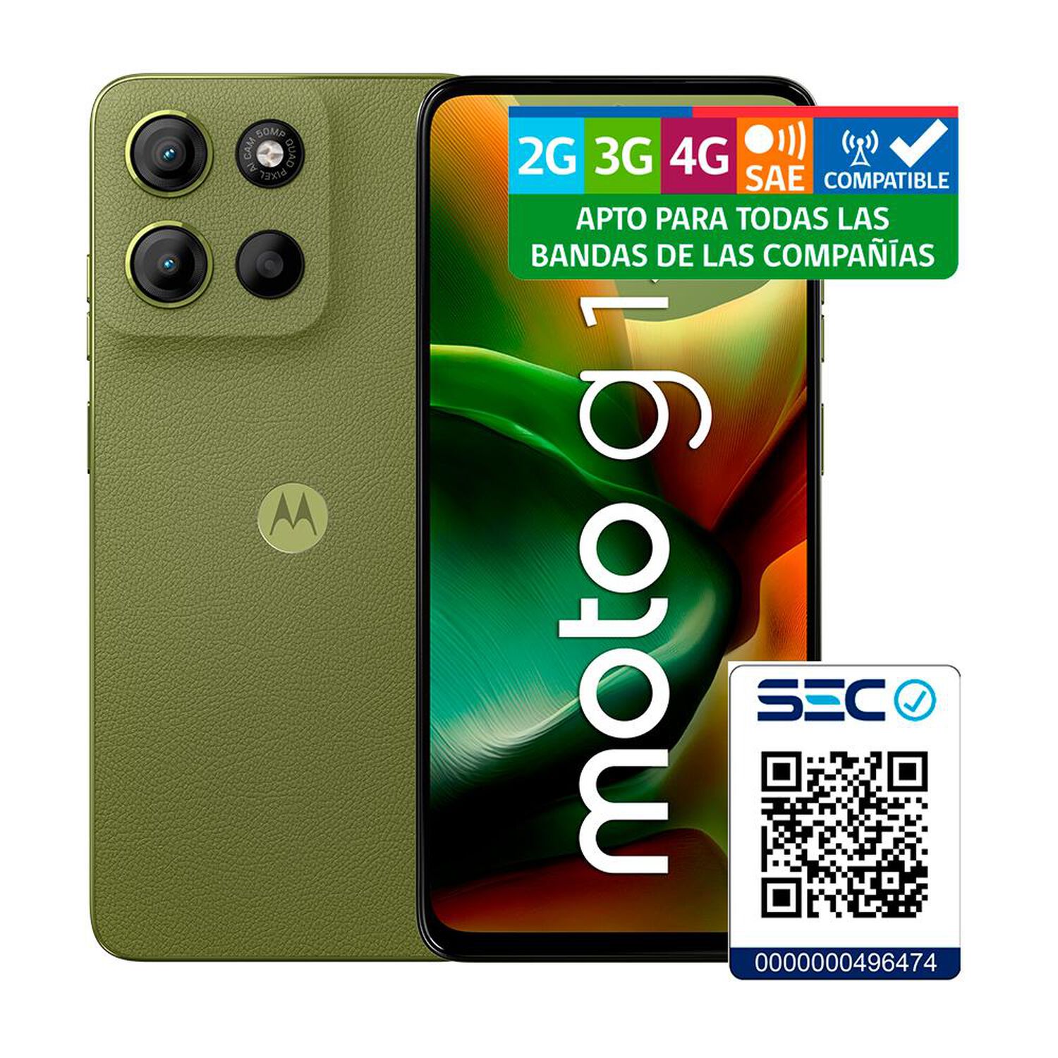 Smartphone Motorola Moto G05 / 64 GB / Verde / Liberado image number 7.0
