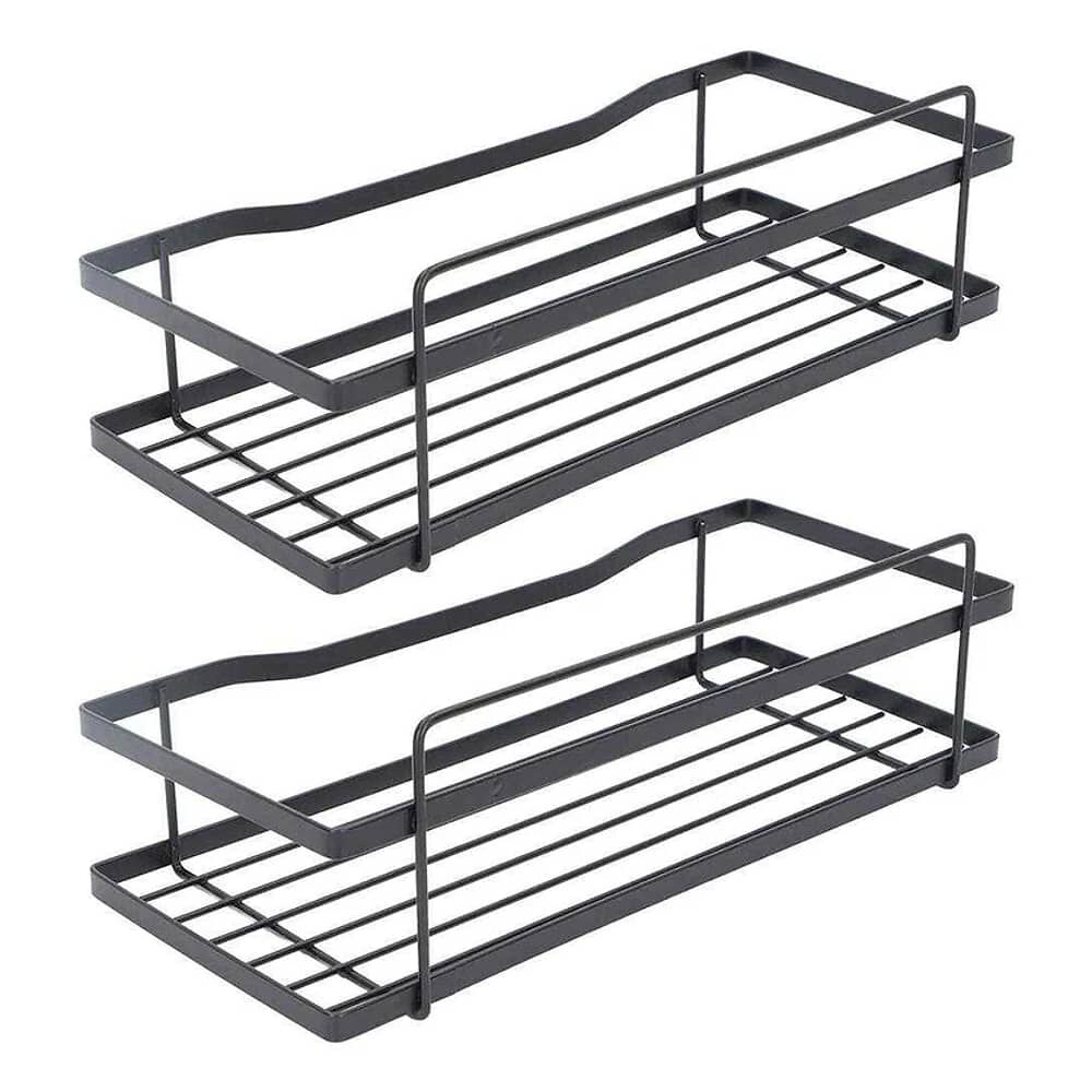 Set 2 Organizadores De Ducha Negro image number 0.0