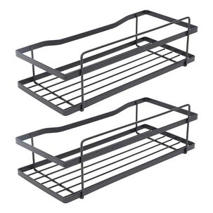 Set 2 Organizadores De Ducha Negro