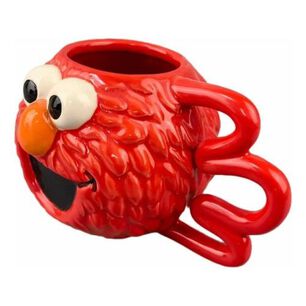 Taz&oacute;n Cer&aacute;mica 3d Elmo Sonrisas Plaza Sesamo