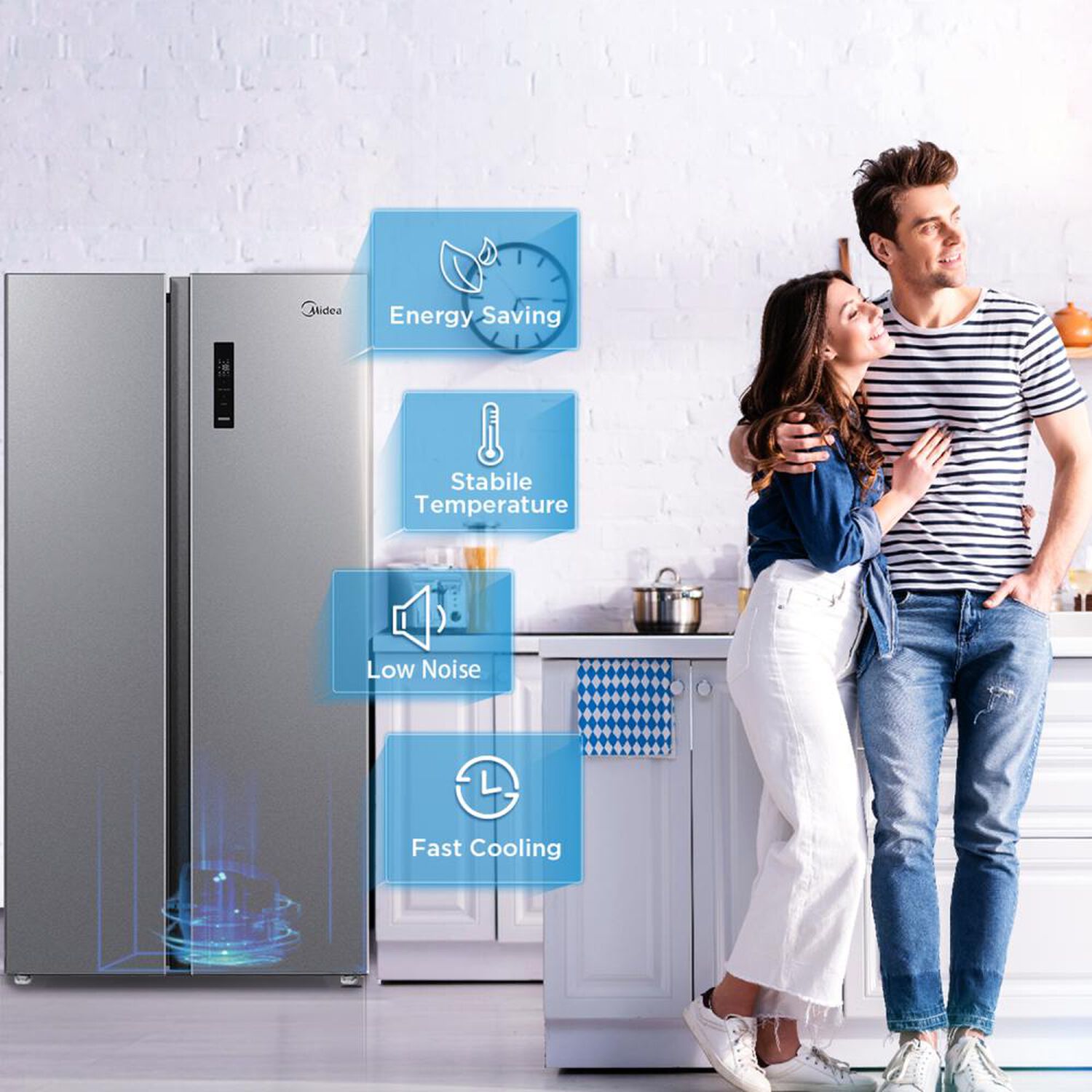 Refrigerador Side By Side Midea MDRS710FGE50IN / No Frost / 555 Litros / D image number 8.0