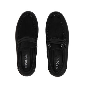Mocas&iacute;n Mujer Negro Sole/cordones Police