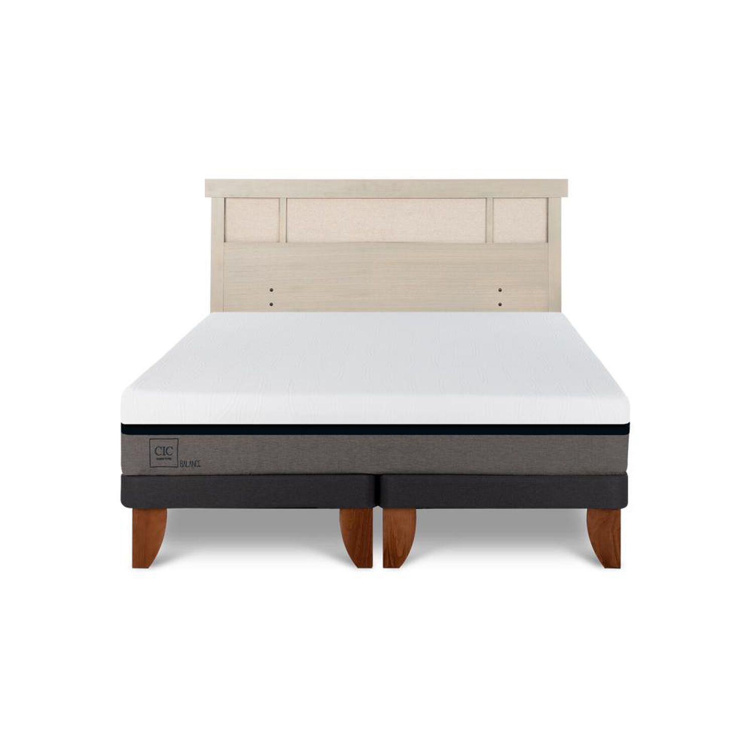 Cama Europea Cic Balance / 2 Plazas / Base Dividida + Respaldo image number 0.0