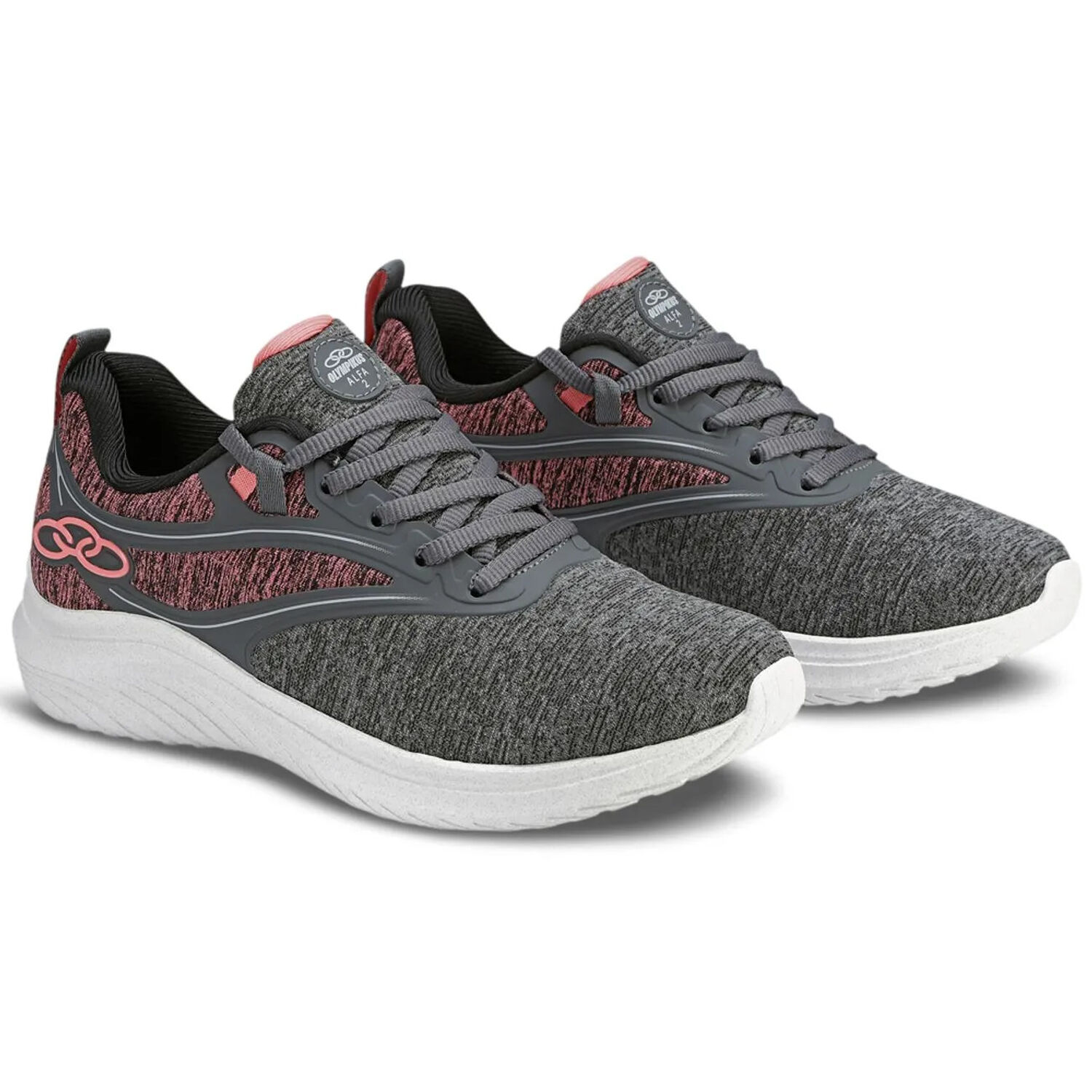 Zapatilla Mujer Alfa 2 Gris/rosado image number 1.0