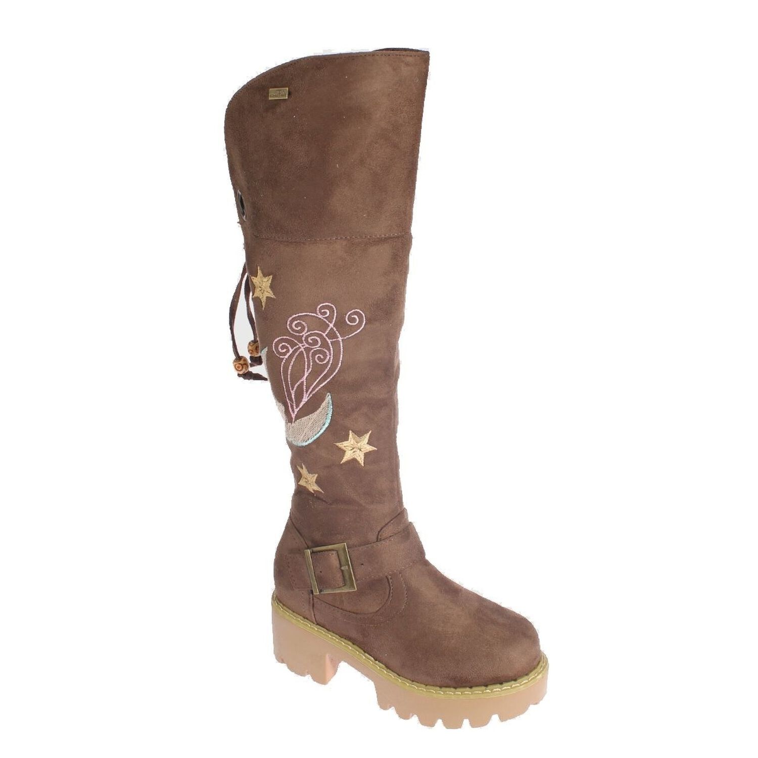 Bota Bordada Taupe V&iacute;a Franca Art. 3ni8031taupe image number 0.0