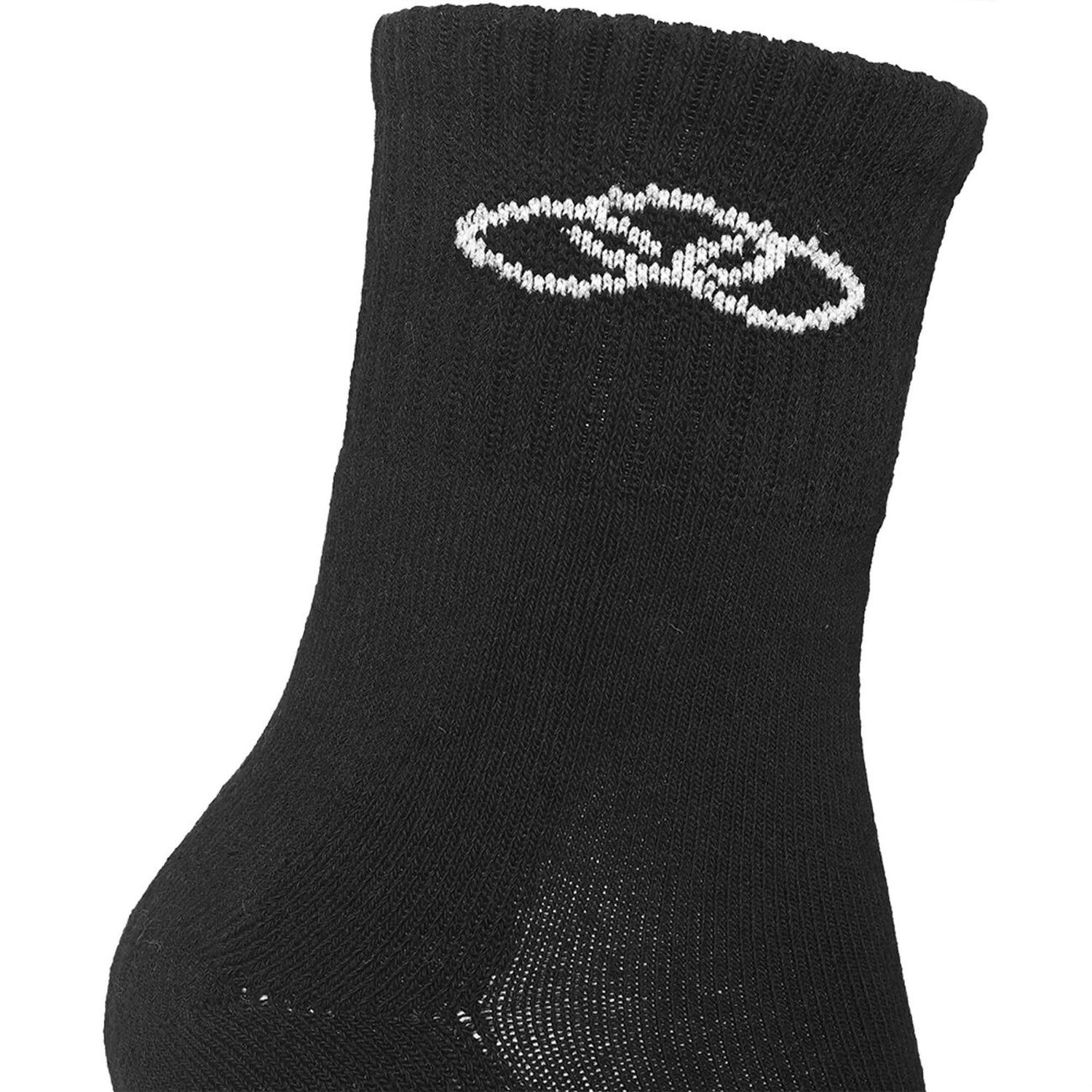 Tripack Calcetines Medios Negro Mujer image number 5.0
