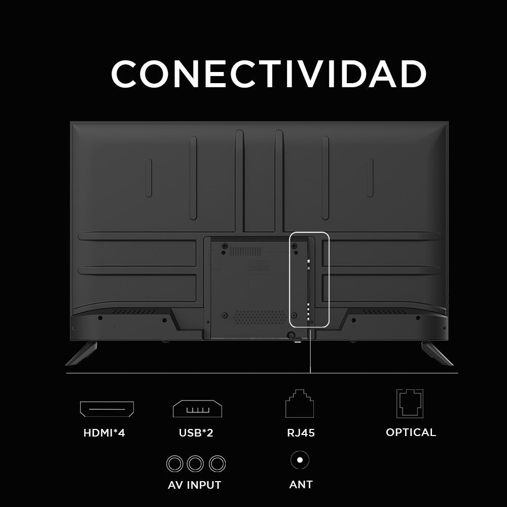 Smart Tv Caixun Led 50" Uhd 4k Roku Tv C50v1ur image number 2.0