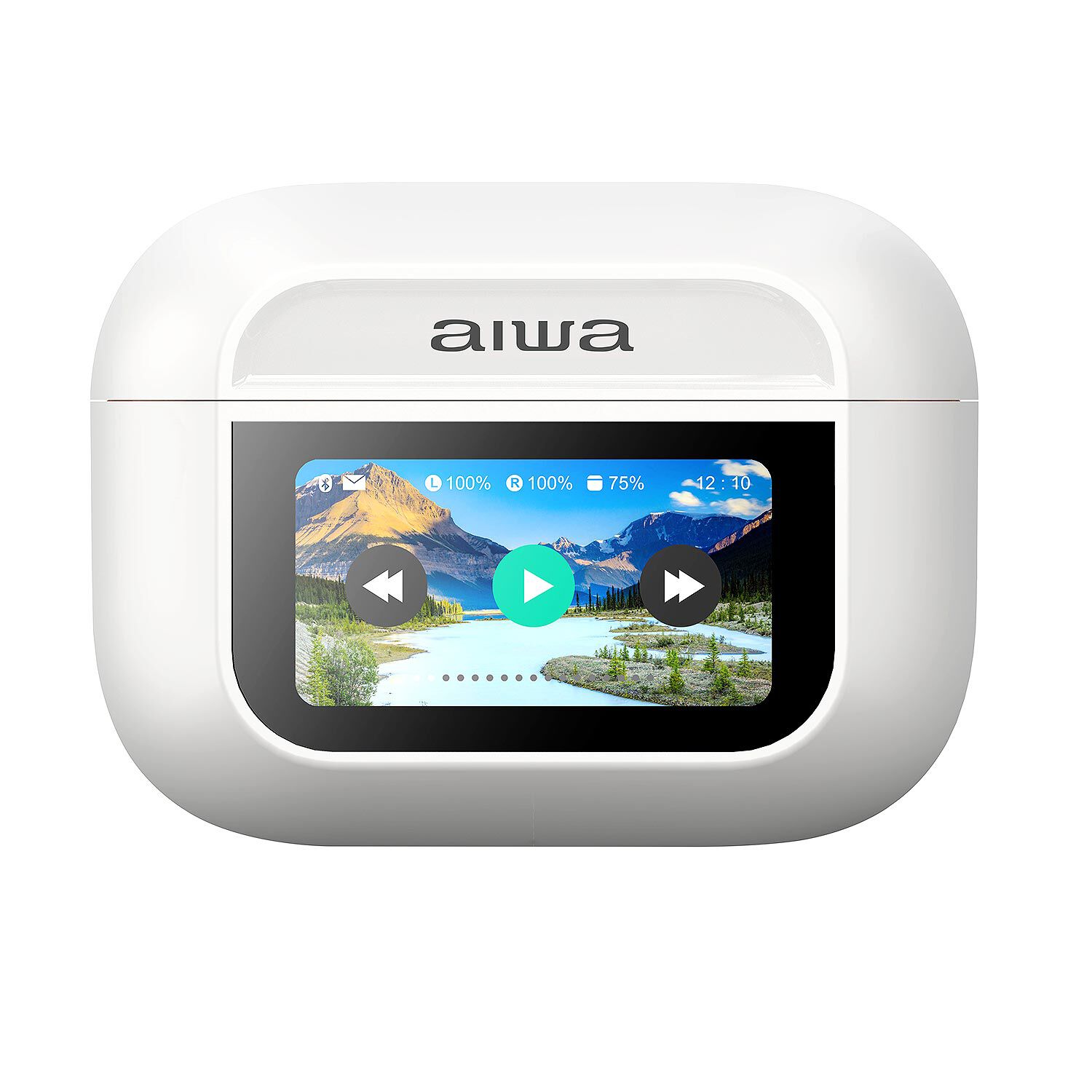 Aud&iacute;fonos Aiwa In Ear Pantalla T&aacute;ctil Bluetooth Aw-twsgprow image number 2.0