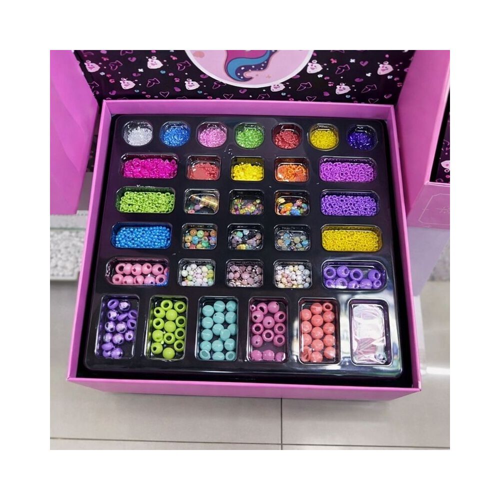 Kit Para Crear Pulseras Armar Collares Anillos Ni&ntilde;as 5000pcs image number 3.0