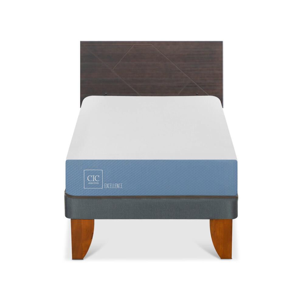 Cama Europea Cic Excellence / 1 Plaza / Base Normal + Respaldo image number 0.0