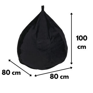 Pouf Pera Caf&eacute; Eco Cuero 100x80x80 Cm M&aacute;xima Design