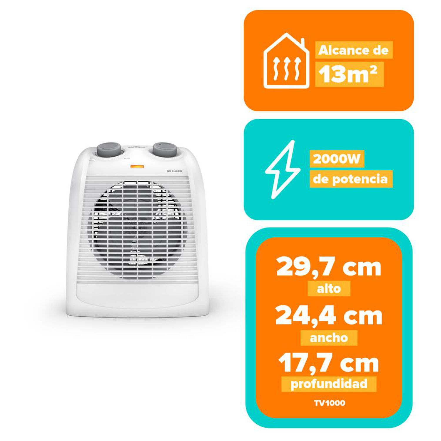 Termoventilador Mademsa Tv1000 image number 5.0