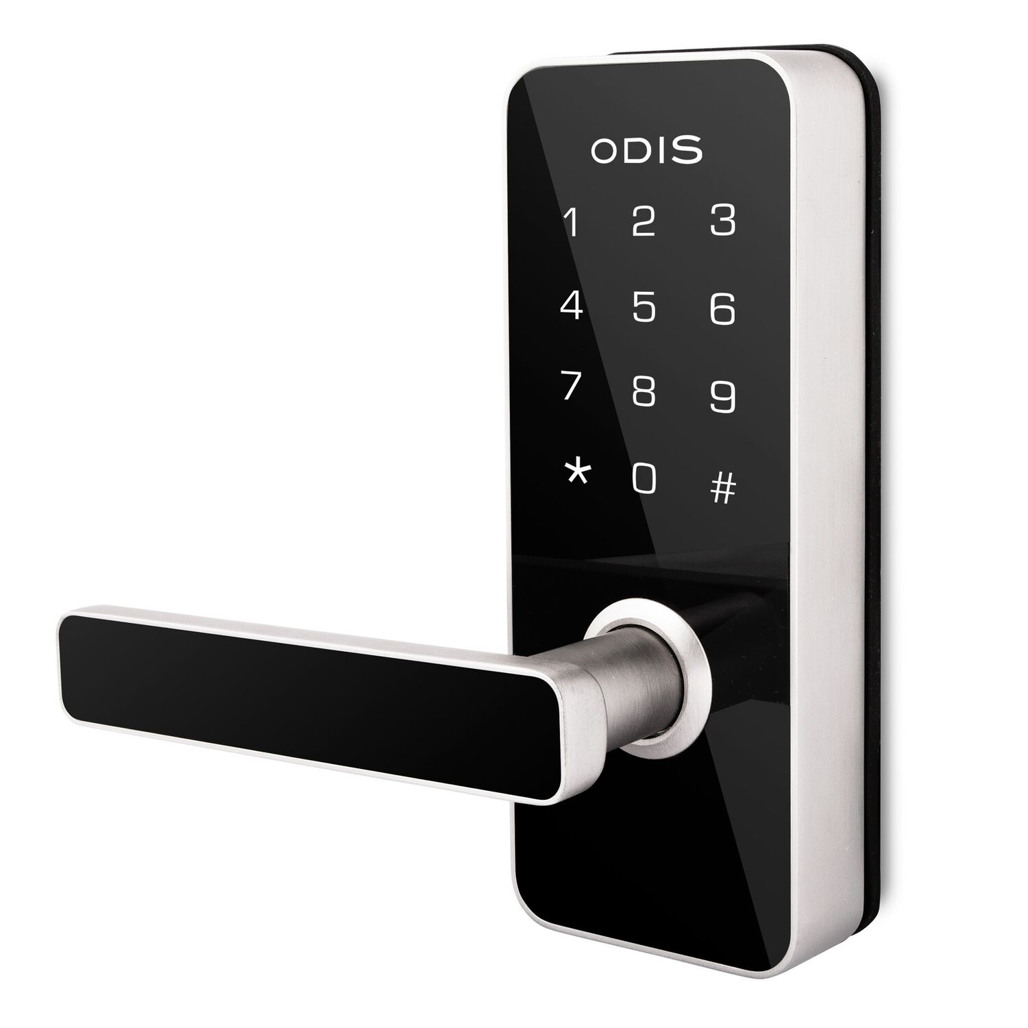 Cerradura Digital Odis 7700 Con Picaporte Manilla Reversible - Plata image number 1.0