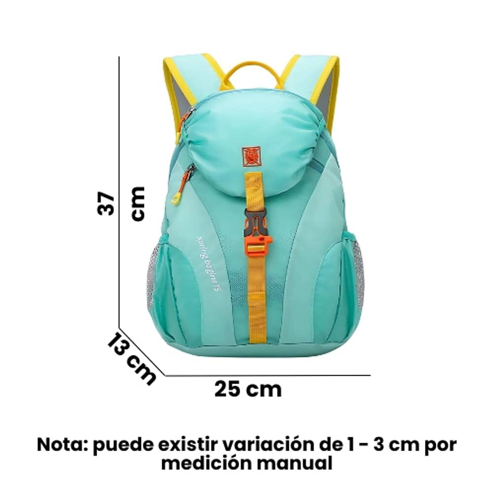 Mochila Bolso 15 Litros Escolar Senderismo Aire Libre image number 1.0