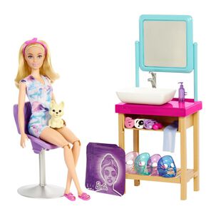 Muñeca Barbie Wellness Día Spa De Mascarillas