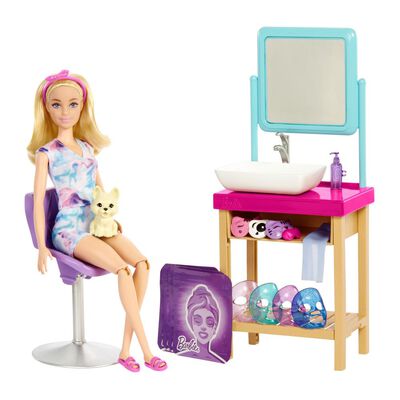 Muñeca Barbie Wellness Día Spa De Mascarillas
