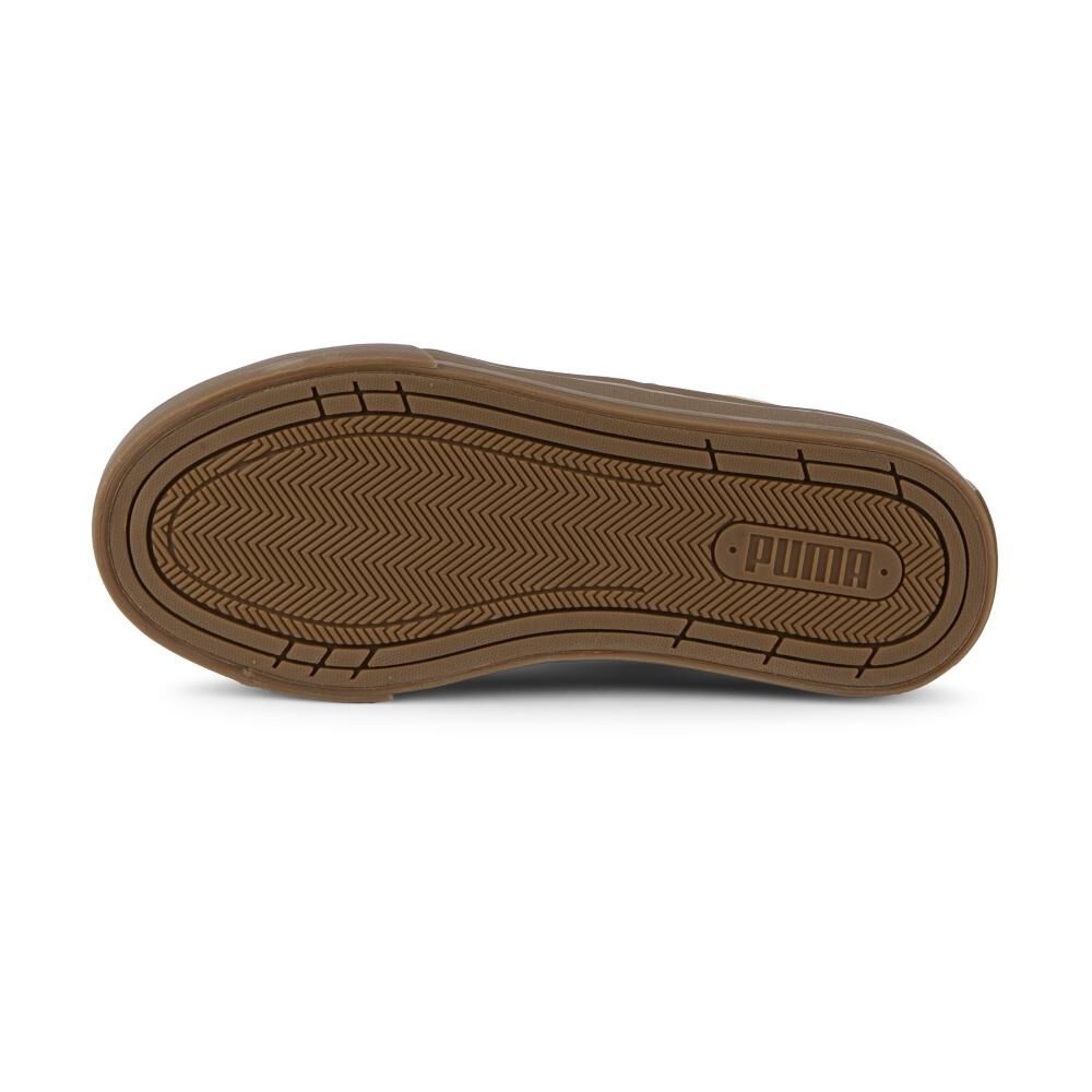 Zapato Casual Mujer Puma Court Classic Café image number 4.0