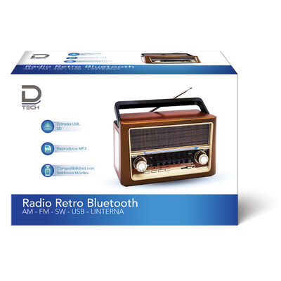 Radio Retro Fm/Am/Sw 8 Bandas 3W C/BT Datacom