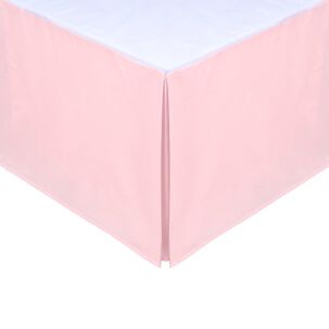 Faldon 144 Hilos Mashini 2 Plazas Rosa