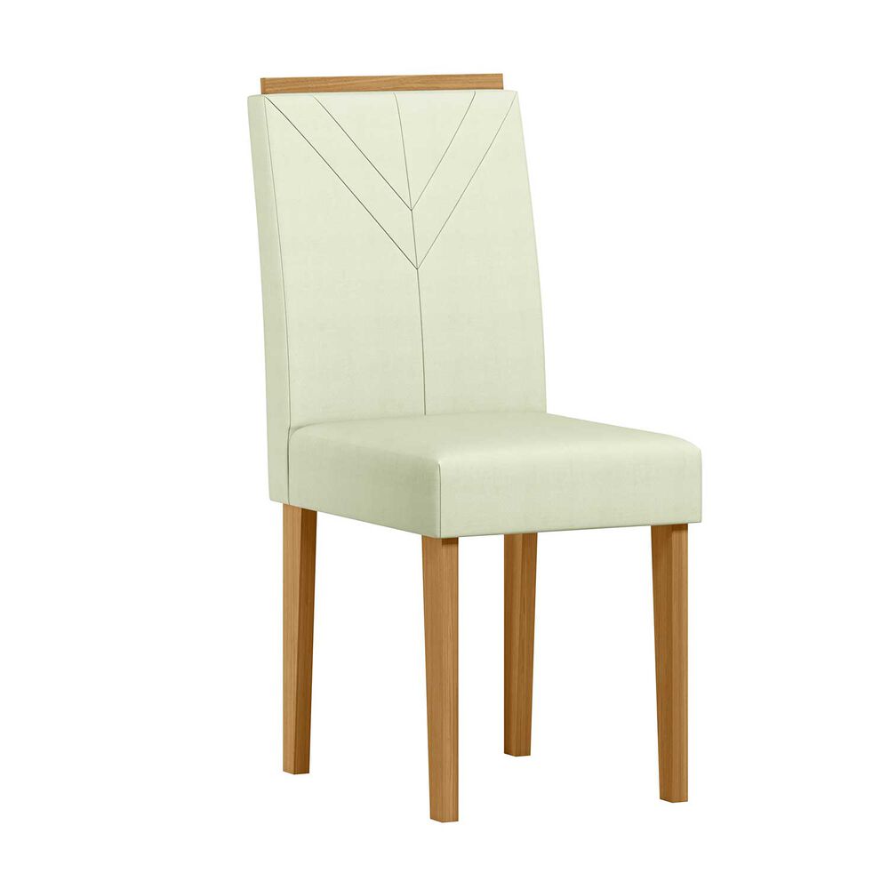 Juego De Comedor Roma 160x90 Cm Vidrio 6 Sillas Beige image number 6.0