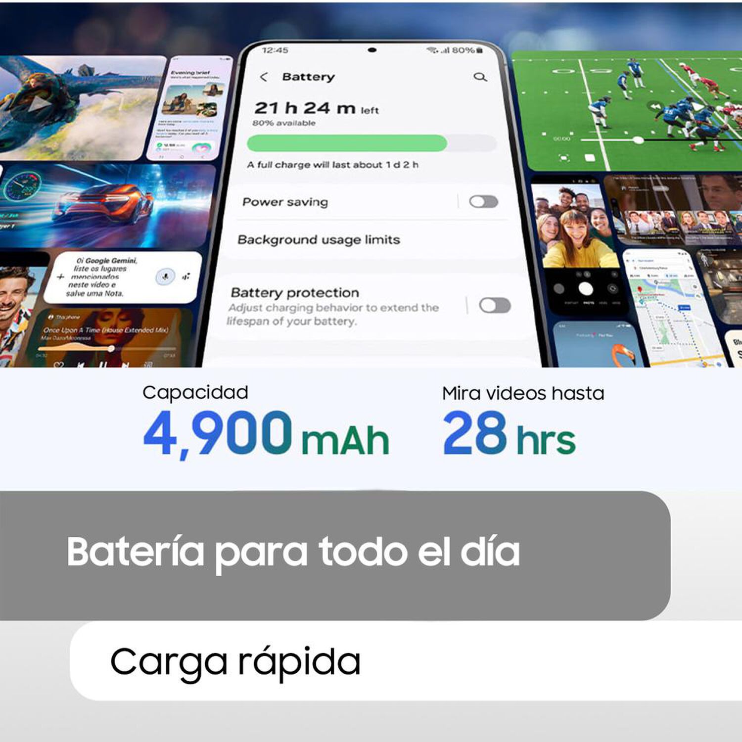 Smartphone Samsung Galaxy S25 FE / 5G / 256 GB / Azul Marino / Liberado image number 7.0