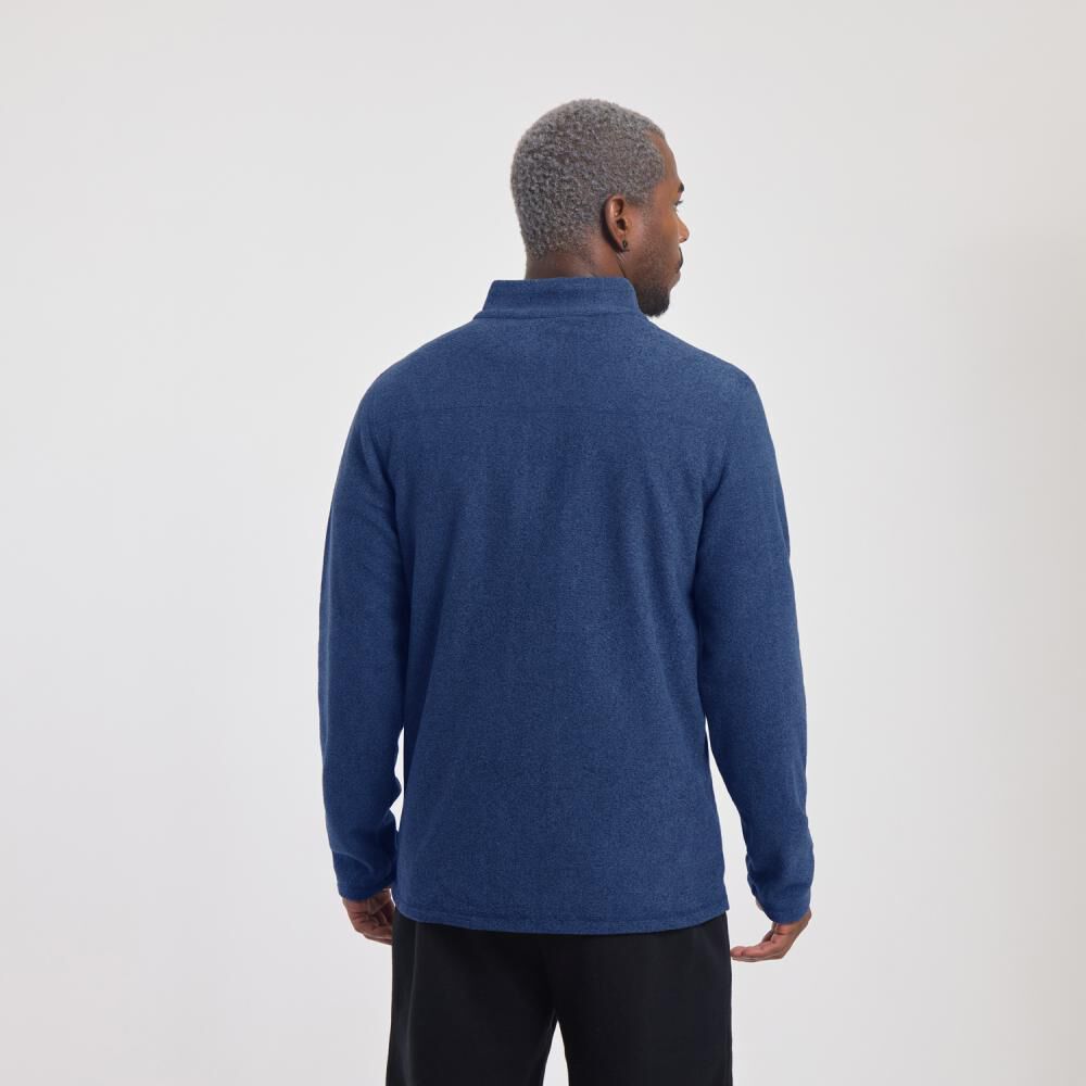 Polerón Deportivo Liso Slim Cuello Redondo Hombre Wetland image number 1.0