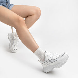 Zapatillas Blanco Casual Mujer Weide Sl02