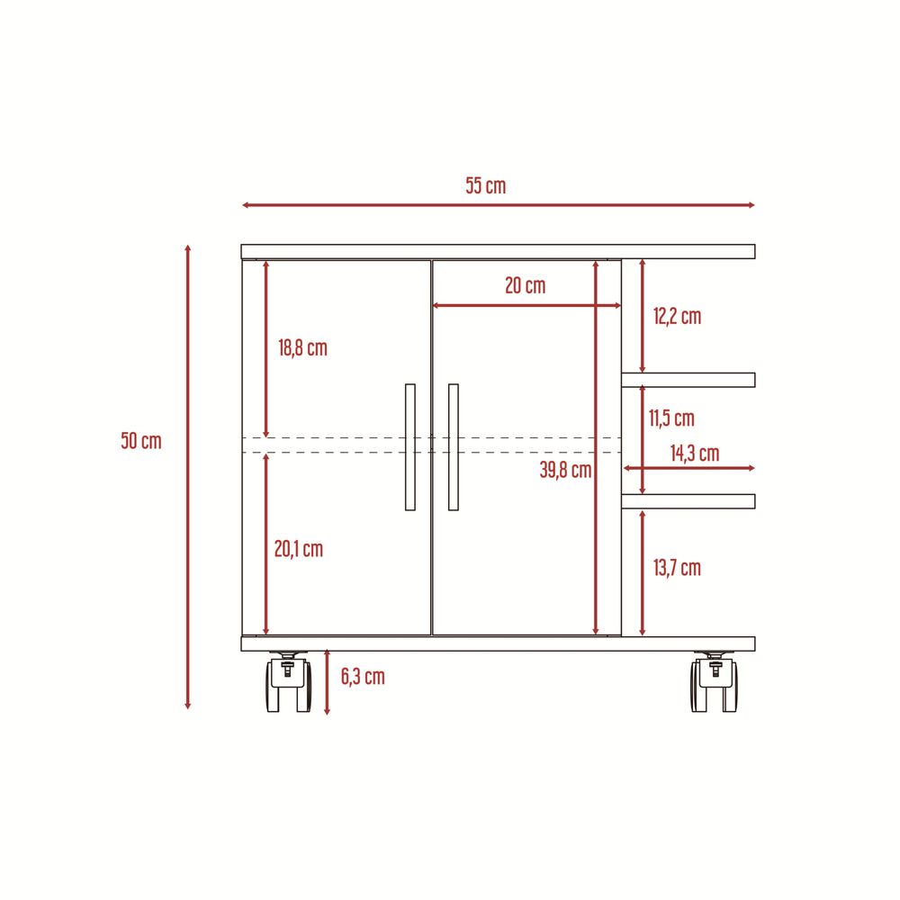 Mueble Ba&ntilde;o 2 Puertas Fm-003c Caf&eacute; Claro image number 6.0