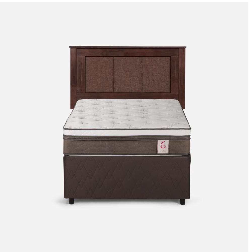 Cama Nido Rosen New Style 6 / 1.5 Plazas / Base Normal + Respaldo image number 0.0