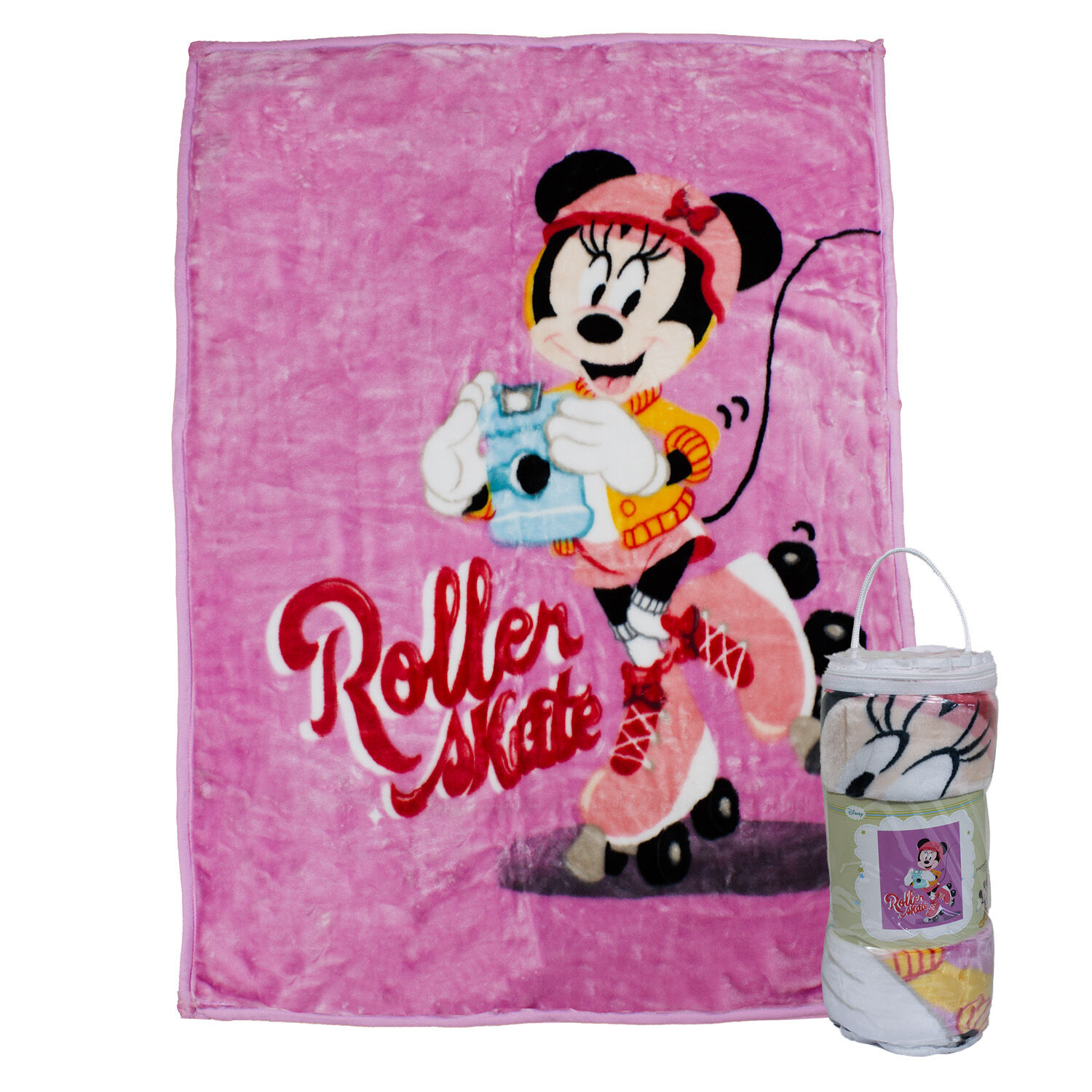 Frazada Ultra Soft Minnie Roller 110x140cm Rosado Disney image number 0.0